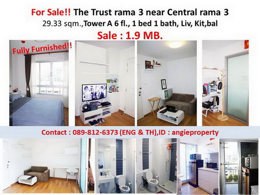 Sale!!!! The Trust Condo (Ratchada-rama 3) Near Central rama 3